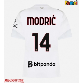 AC Milan Luka Modric #14 Tricou Fotbal Replică 2026-27 Femei Deplasare